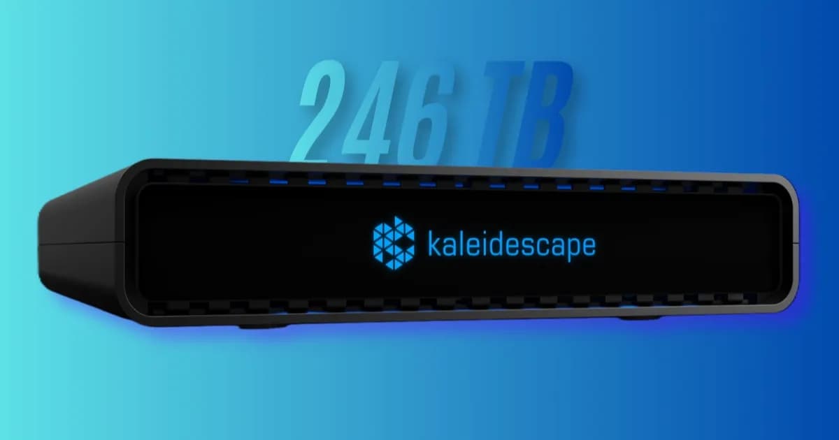 Kaleidescape Compact Terra Prime 246TB SSD movie server dengan kapasitas penyimpanan 246TB