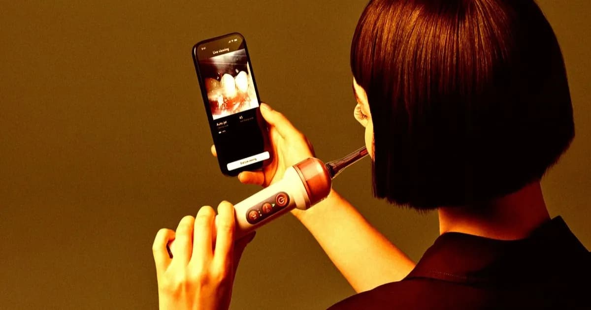 Sikat gigi elektrik Dyson CameraJet dengan kamera AI dan teknologi machine learning
