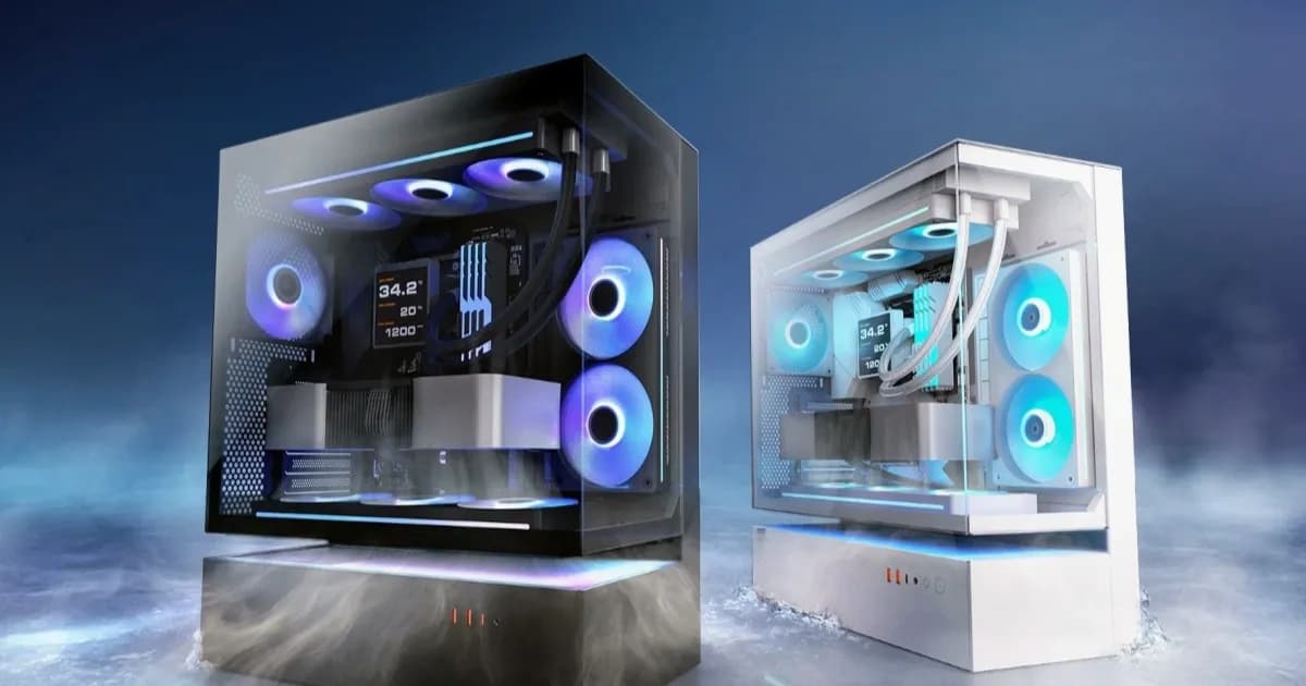 Cougar CFV235 floating PC case dengan desain chassis melayang