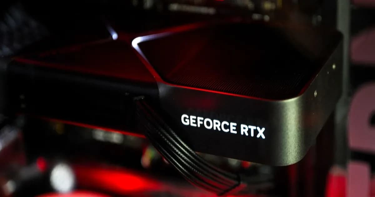 Ilustrasi kartu grafis GeForce RTX 5090 yang menjadi target penipuan