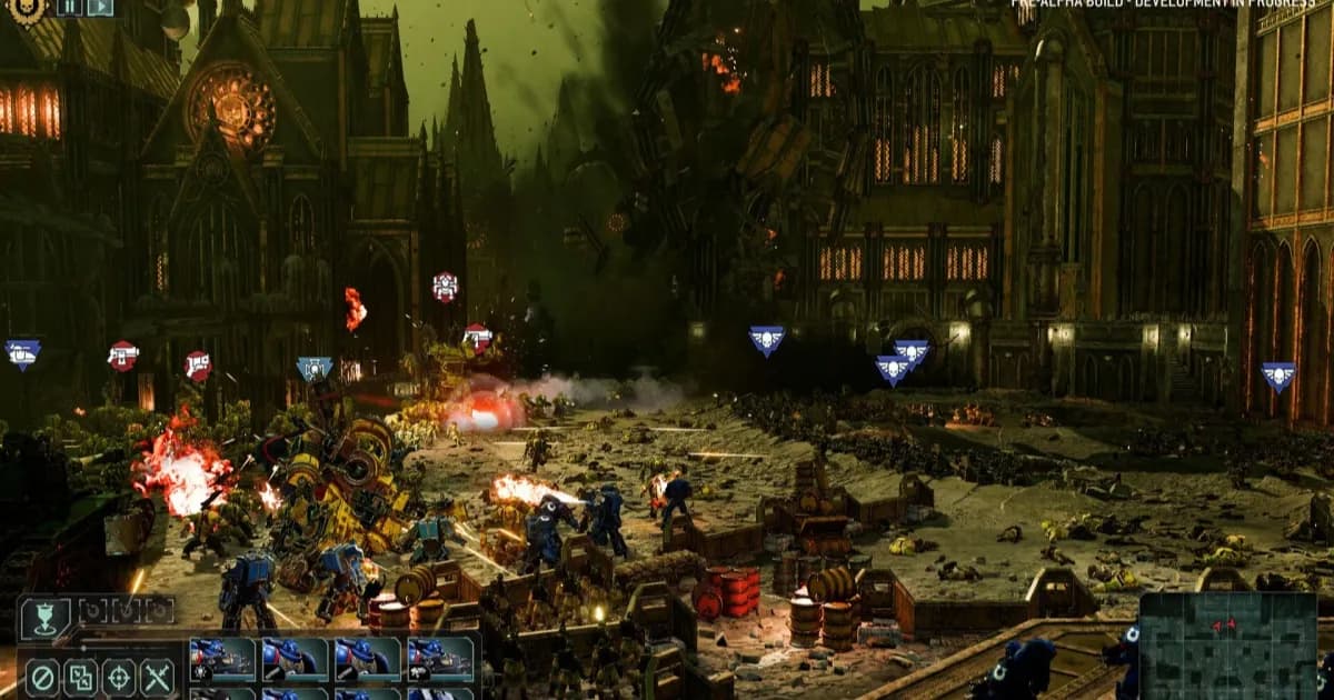 Total War: Warhammer 40,000 menampilkan Space Marines dalam pertempuran epik