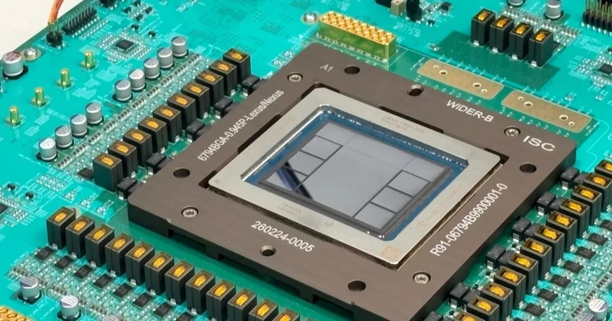Ilustrasi chip AI OpenAI yang akan diproduksi di Samsung Foundry