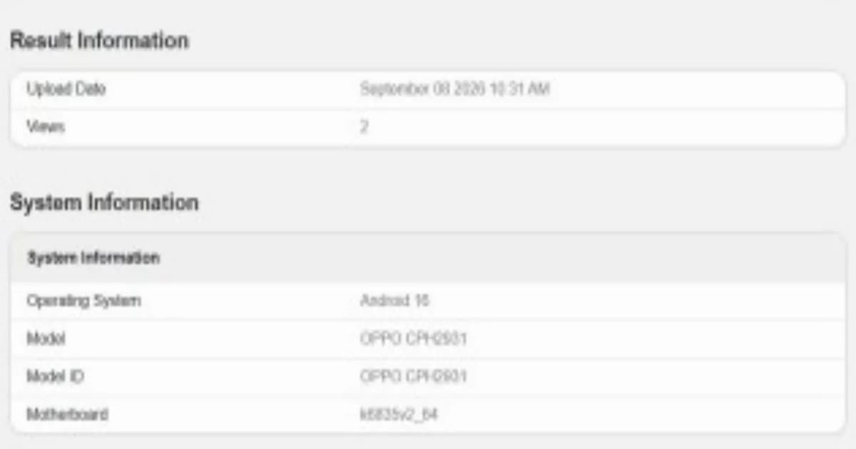 Oppo A7 Pro dan Oppo A7 Pro Max tampil di database Geekbench