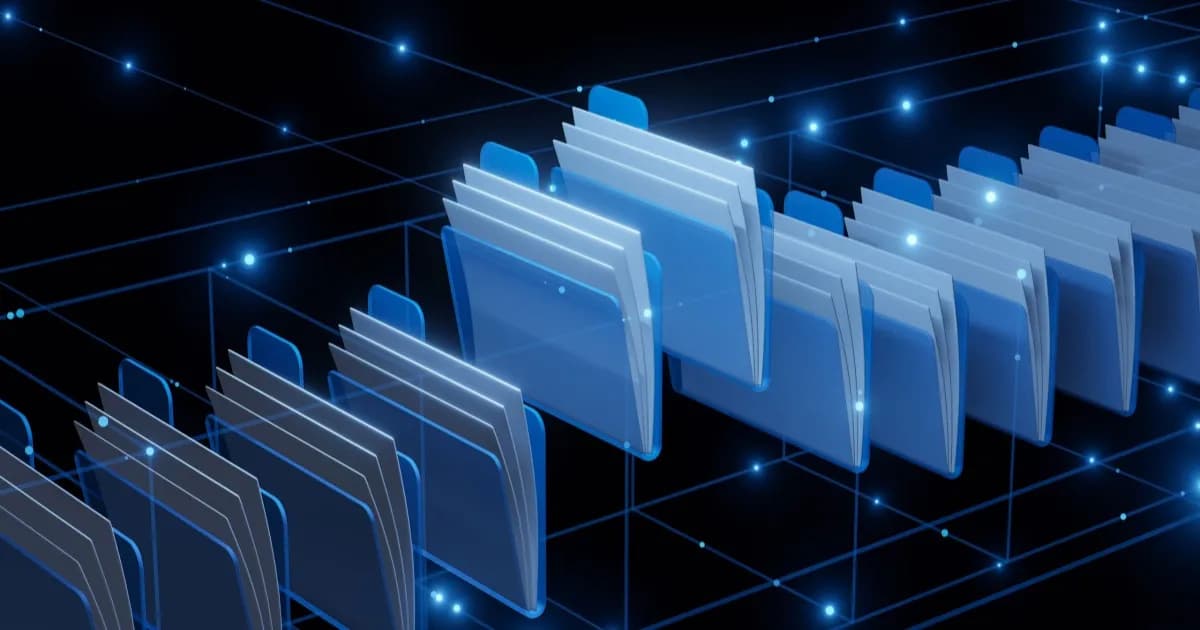 Ilustrasi infrastruktur penyimpanan data center untuk kebutuhan AI berskala besar