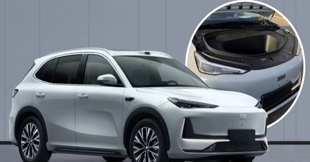 Geely EX5 baru memperlihatkan front trunk besar di China menjelang peluncuran September