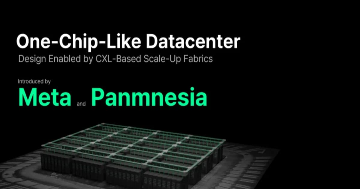Ilustrasi chip Meta dan Panmnesia untuk arsitektur CXL data center AI