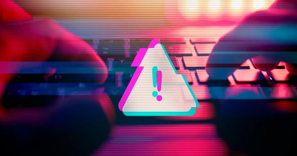 Ilustrasi peringatan malware dan serangan siber pada sistem keamanan GitLab