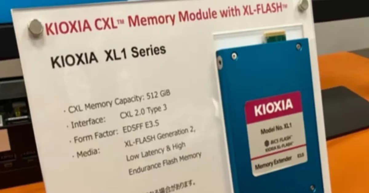 Kioxia XL1 Tantang Dominasi DRAM di Server AI dengan CXL