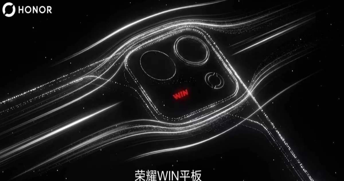 Honor Win tablet dengan layar OLED, kipas pendingin internal, dan modul kamera persegi