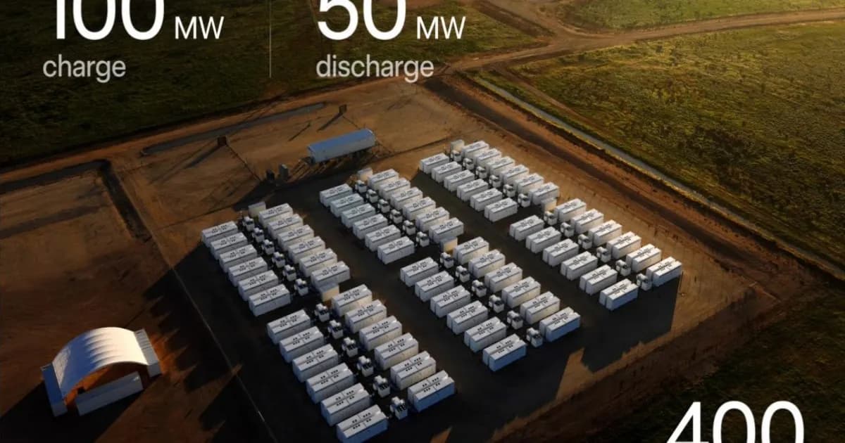 Baterai grid Limondale RWE berdurasi delapan jam dengan 144 unit Tesla Megapack di New South Wales, Australia