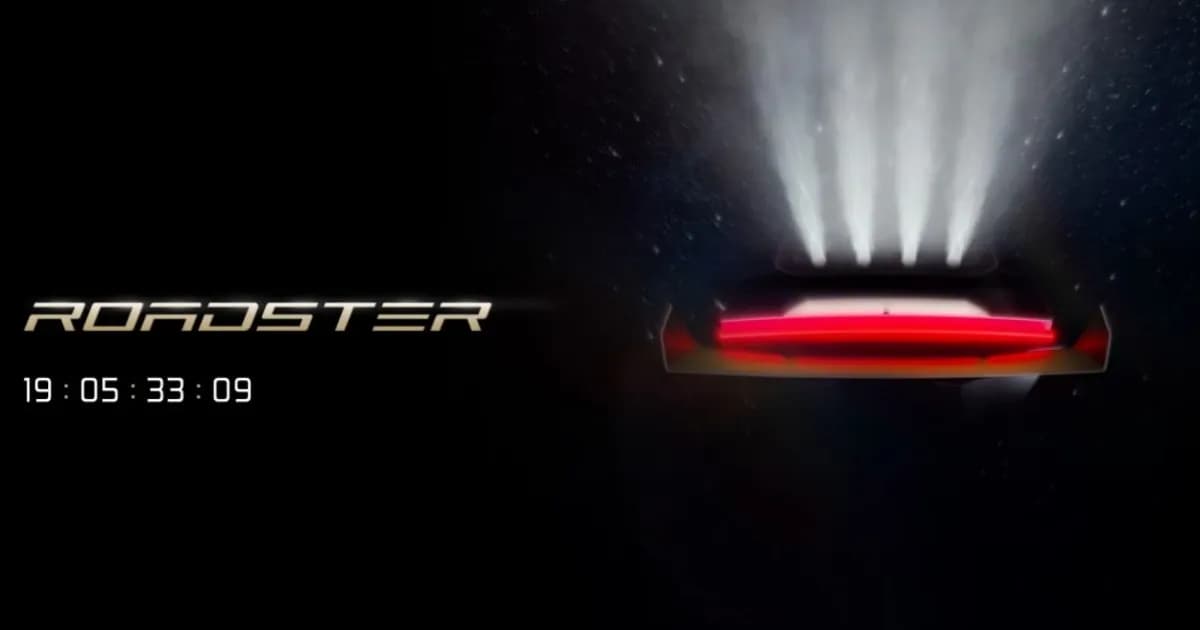 Halaman reservasi Tesla Roadster yang menampilkan deposit sebesar 50.000 dolar AS