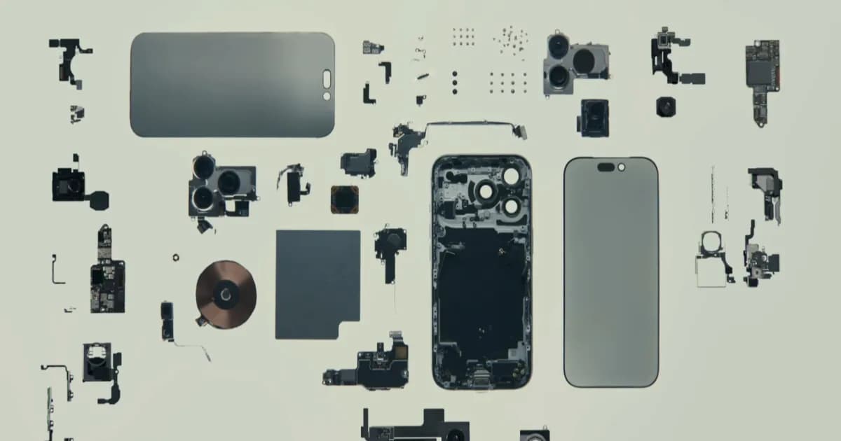 iPhone 18 Pro Max 1TB dengan penyimpanan QLC NAND di atas meja terang.