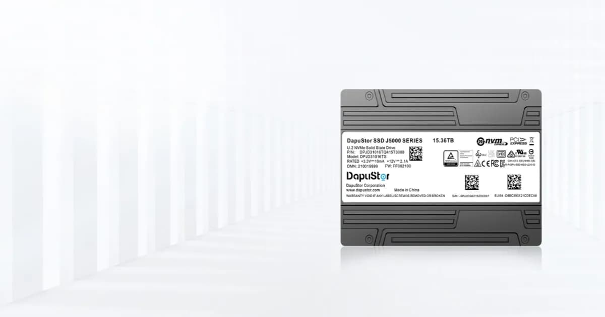 DapuStor J5060 SSD enterprise dengan konfigurasi dual-mode SLC dan QLC