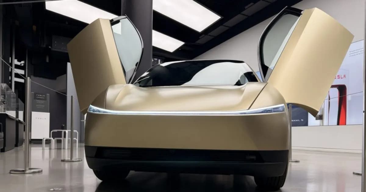 Ilustrasi armada robotaxi Tesla di Austin yang jumlah aktifnya kembali turun menjadi 8 unit