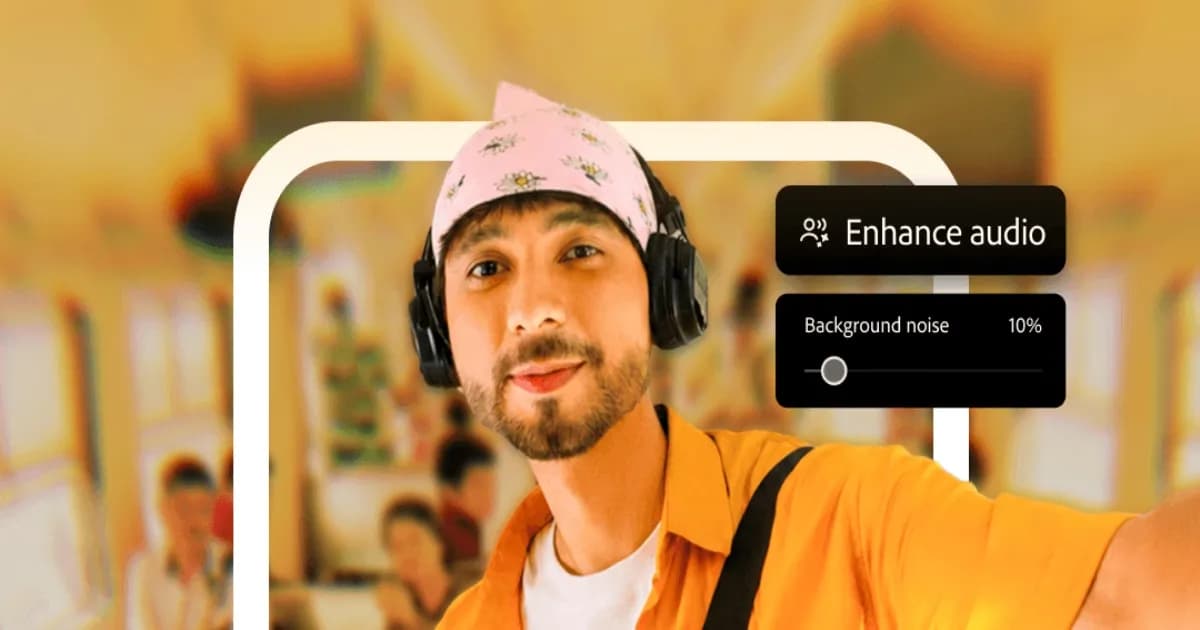 Tampilan aplikasi Adobe Premiere di Android dengan multi-track timeline pada layar foldable