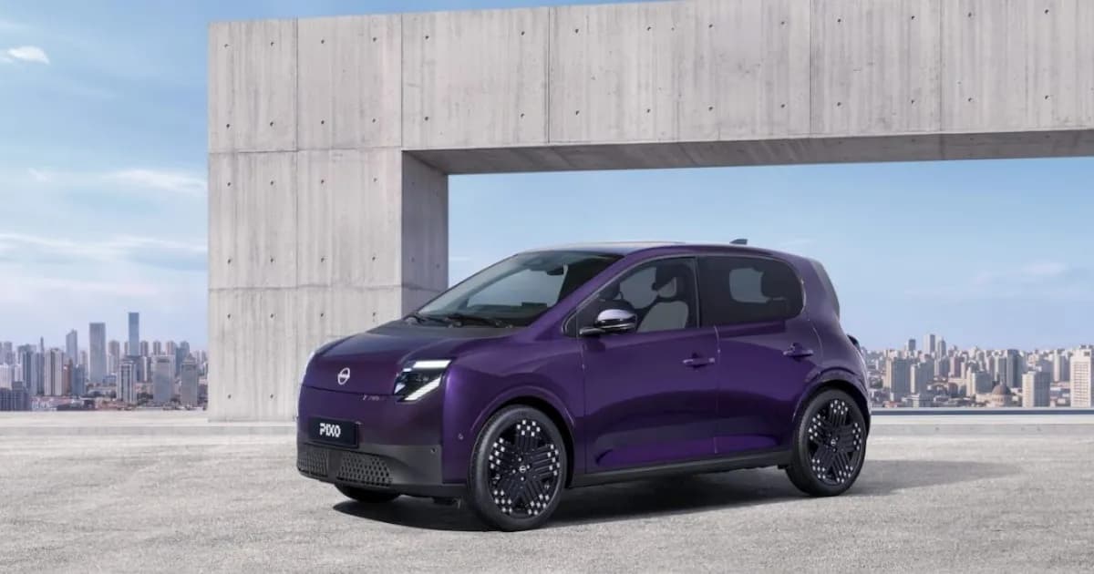 Nissan Pixo EV 2027 tampil sebagai mobil listrik kota murah dengan desain kompak