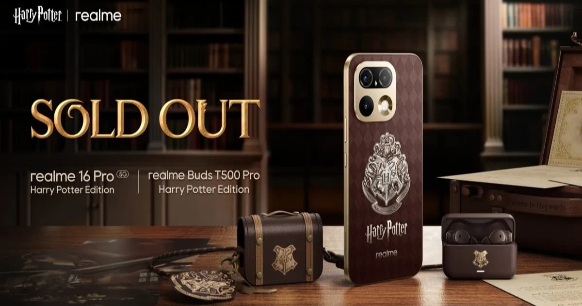 Realme 16 Pro 5G Harry Potter Edition dan Realme Buds T500 Pro Harry Potter Edition terjual habis dalam 24 jam di India