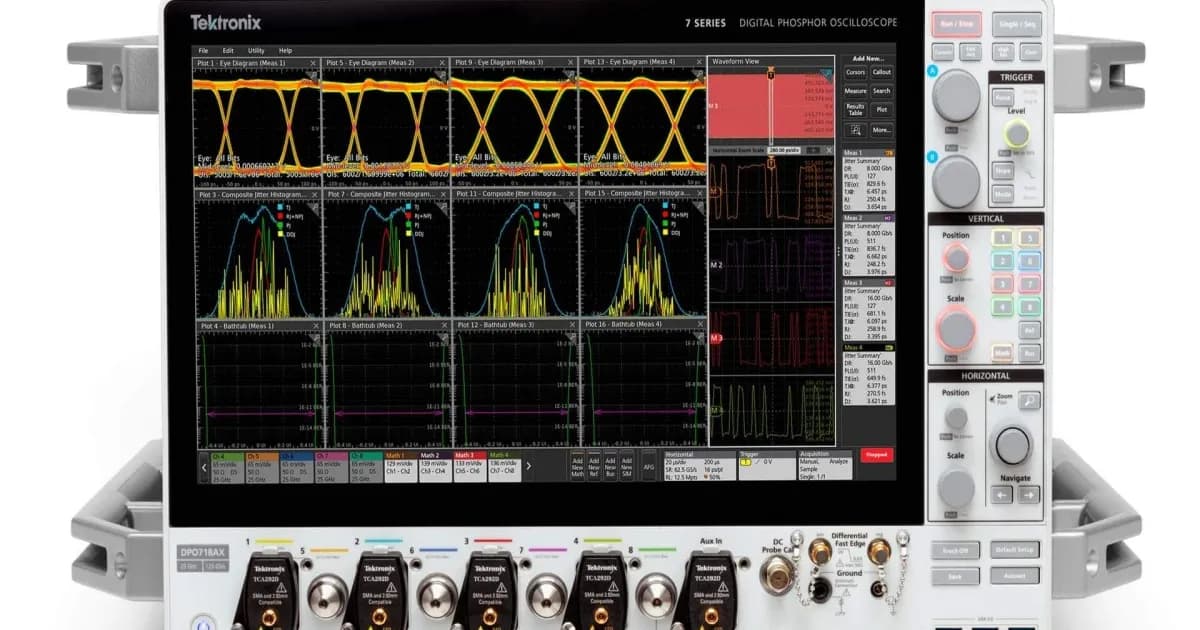 Tektronix 7 Series DPO digital phosphor oscilloscope dengan layar sentuh 15.6 inci