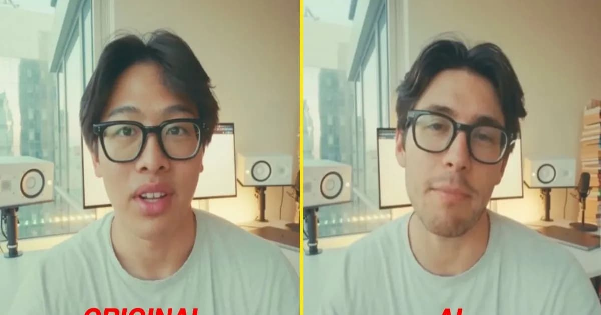 Tangkapan layar iklan deepfake AI yang diterima seorang YouTuber dari platform Kalshi