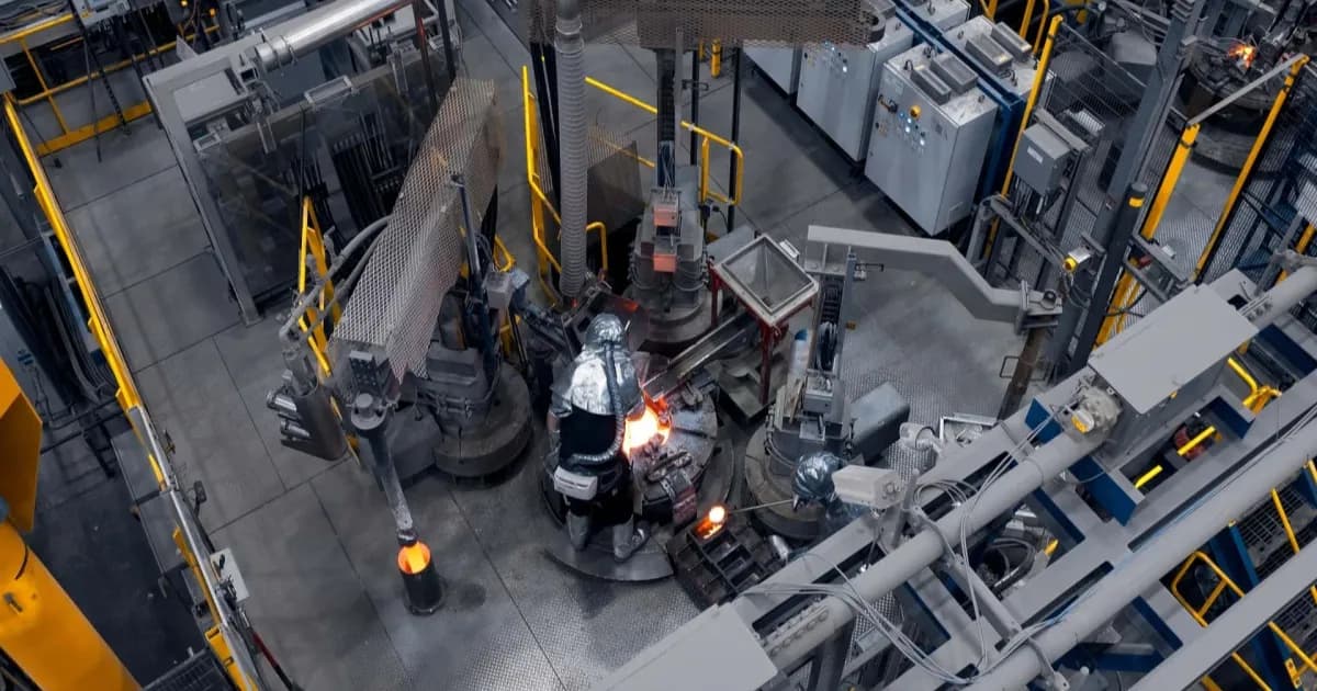 Pabrik Independence MP Materials di Fort Worth, Texas, tempat produksi magnet rare earth untuk motor listrik