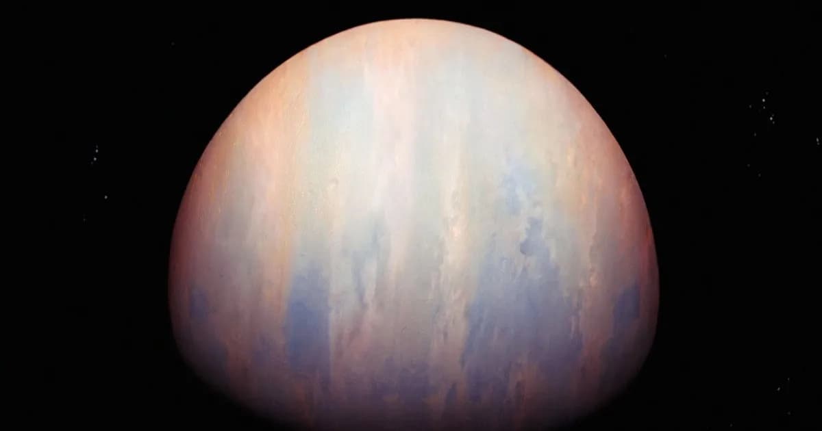 Ilustrasi planet gas raksasa beta Pictoris b yang memancarkan sinyal radio dari medan magnetnya.