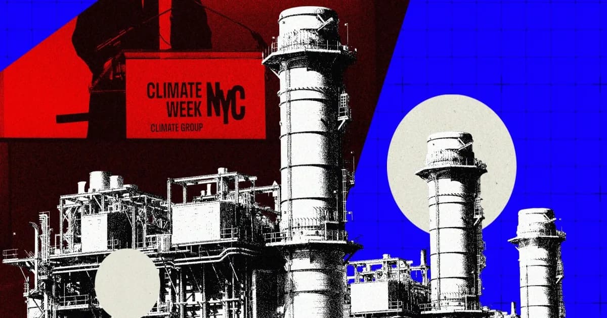 Suasana panel AI dan data center di Climate Week yang diwarnai aksi protes Extinction Rebellion NYC