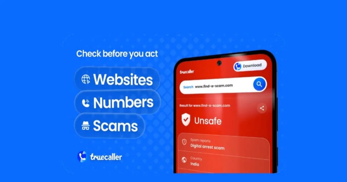 Truecaller Scam Checker untuk memeriksa nomor telepon, tautan, dan pesan mencurigakan