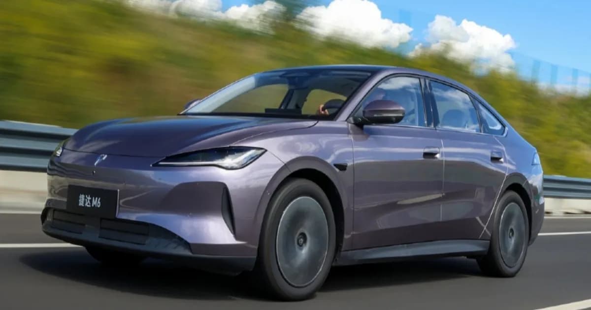 Sedan listrik Jetta M6 dari FAW-Volkswagen saat pembukaan pre-sales di China