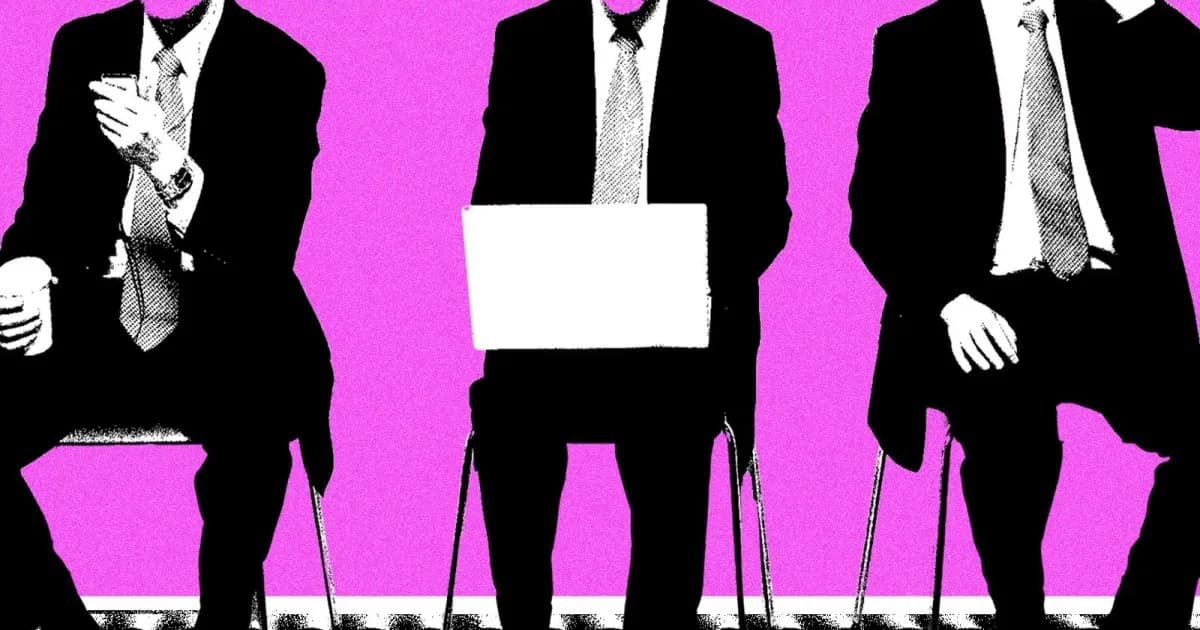 Ilustrasi AI agents sebagai rekan kerja digital dengan avatar berwarna di lingkungan kantor modern
