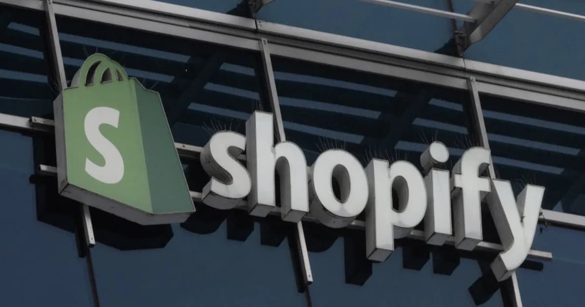 Ilustrasi antarmuka checkout Shopify dengan dukungan WebMCP untuk AI agent