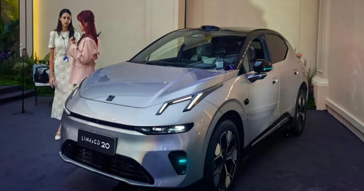 Lynk & Co 02 crossover listrik baru saat peluncuran di China