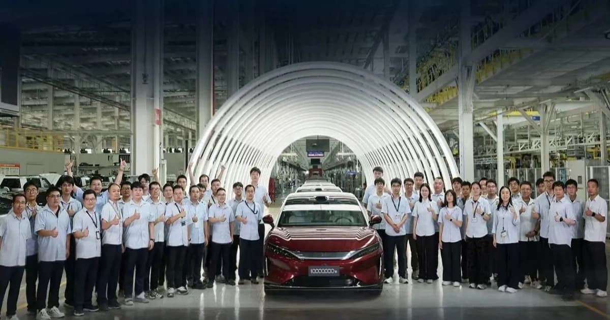 The 10 millionth BYD Dynasty car rolled off the production line in China