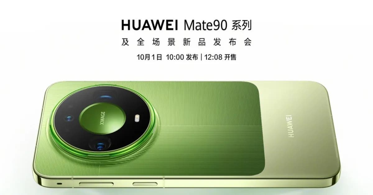 Huawei Mate90 series resmi diumumkan dengan tanggal peluncuran 1 Oktober 2026 melalui akun Weibo resmi Huawei