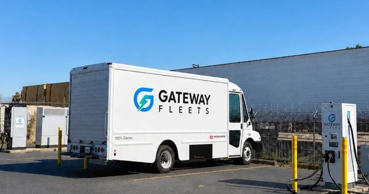 Workhorse W56 electric step van ordered by Gateway Fleets for last-mile delivery operations