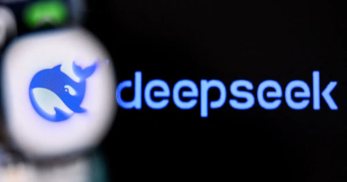 Logo DeepSeek dalam artikel tentang rilis tools open-source untuk chip Ascend Huawei