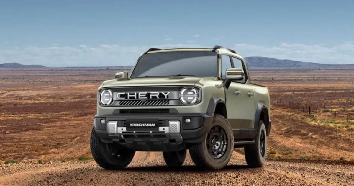 Chery Stockman diesel PHEV truck tampil gagah dengan desain campuran Ford Bronco dan Jeep Gladiator
