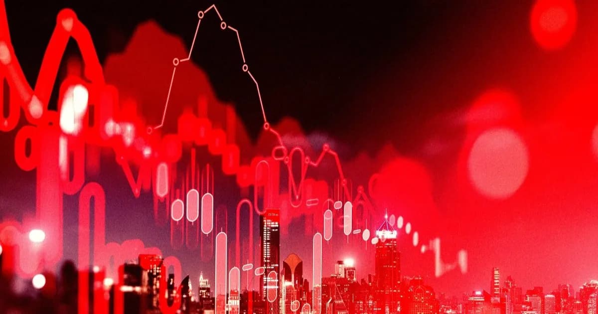 Ilustrasi krisis keuangan akibat disrupsi ekonomi AI