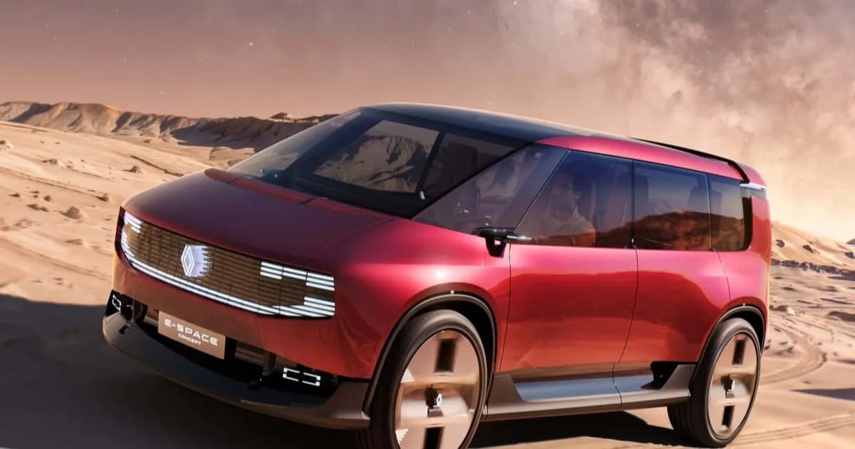 Renault E-Space Concept tampil dengan fascia depan terdigitalisasi dan strip lampu U-shaped di ajang Paris Motor Show