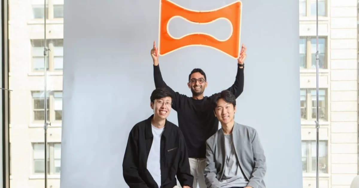 Co-founder Melius Joowon Kim, Young Kim, dan Arnav Ramu dalam pengumuman pendanaan US$25 juta