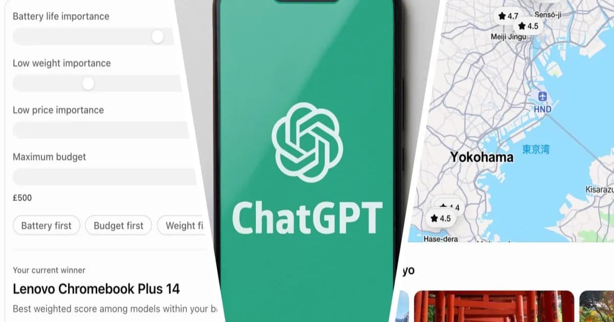 Tampilan antarmuka Intelligent UI ChatGPT dengan jawaban interaktif