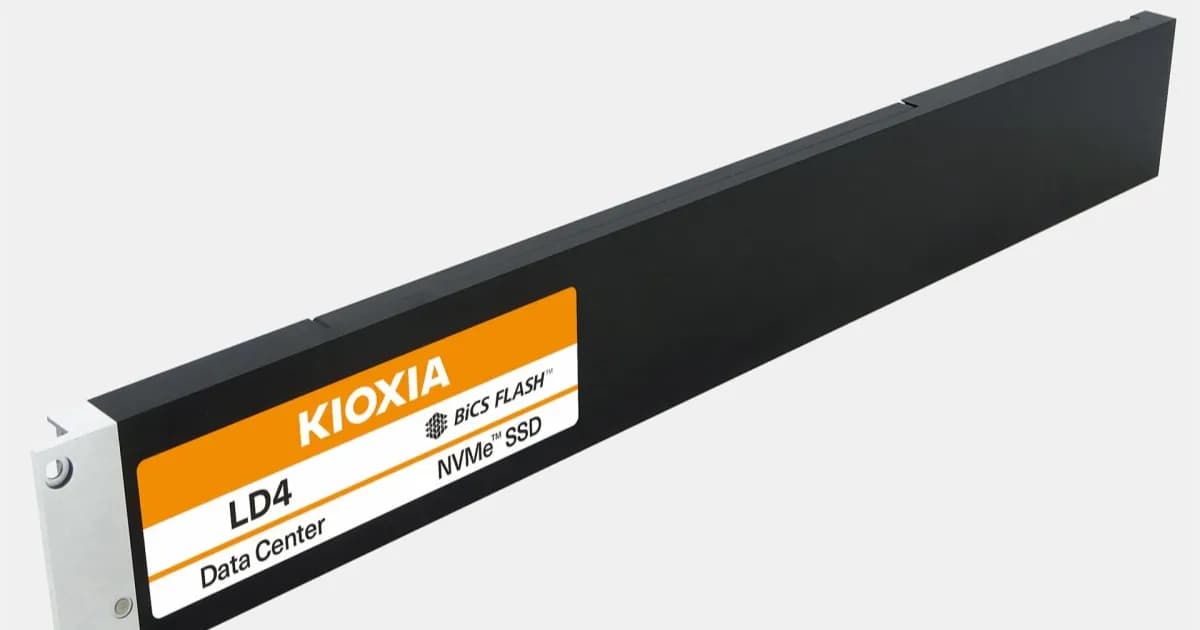 SSD Kioxia LD4-series dengan form factor E1.L untuk pusat data hyperscale