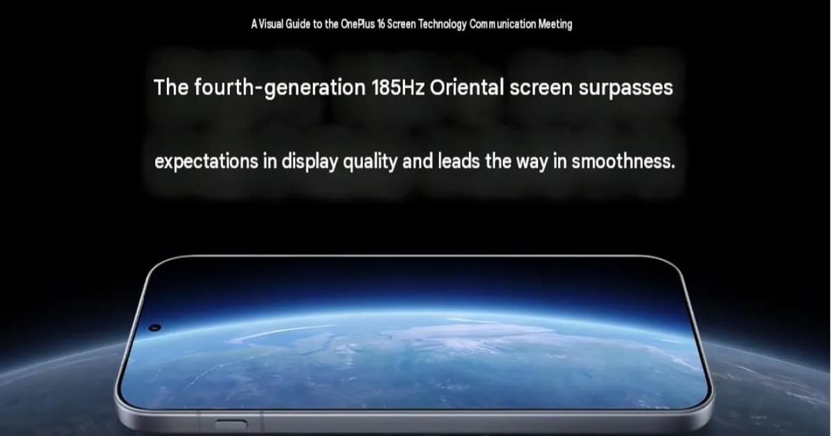 OnePlus 16 dengan layar BOE X4 LTPO OLED 1.5K dan refresh rate hingga 185Hz