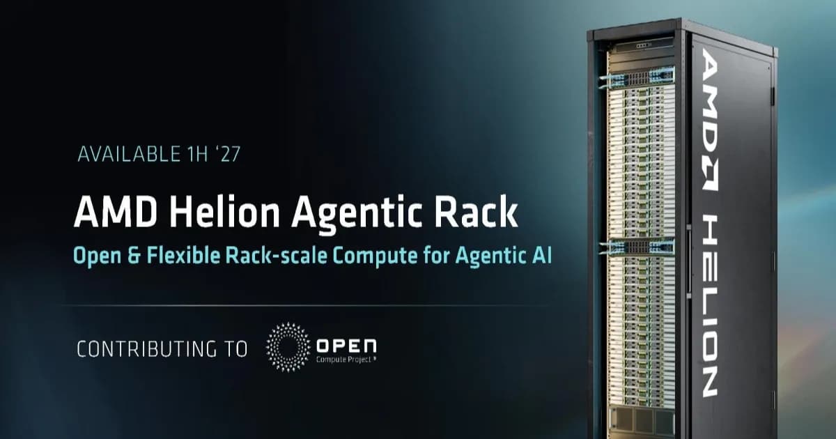 AMD Helion reference rack design presentation at OCP 2026