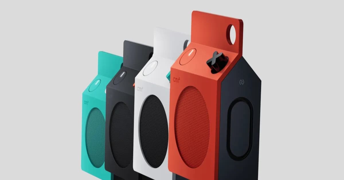 CMF Speaker S dan Speaker M dengan desain milk carton dalam berbagai pilihan warna