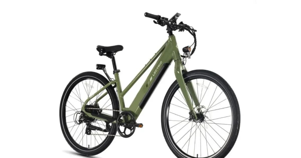 Lectric XPress Lite e-bike komuter ringan dengan rangka mid-step dan motor hub belakang 500W