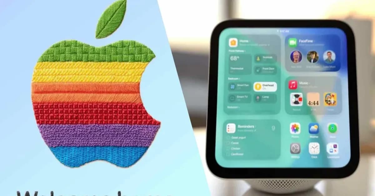 Suasana acara Apple Welcome Home dengan logo dan tanggal peluncuran 13 Oktober 2026