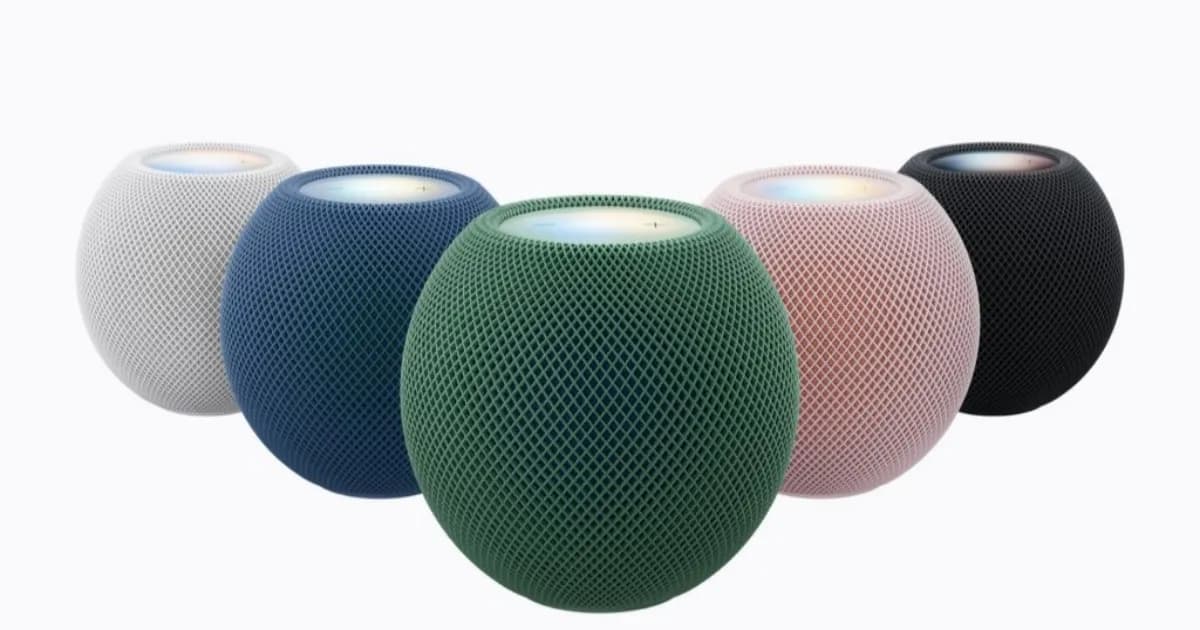 HomePod mini 2 dalam lima pilihan warna dengan fitur Sound Glow menyala mengikuti musik