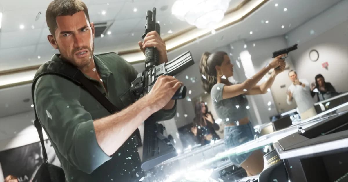 Ilustrasi logo dan karakter Grand Theft Auto 6 versi PC yang dilaporkan meluncur awal 2027