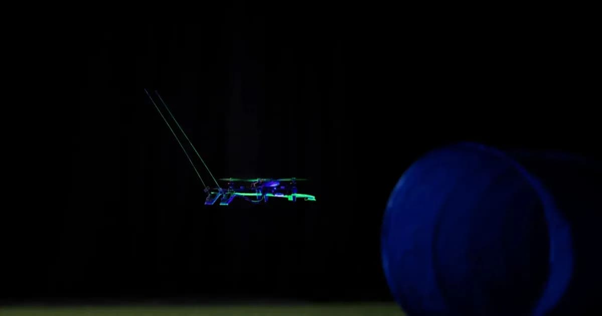 Drone mungil dengan sensor kumis robotik berbahan nikel-titanium di Delft University of Technology
