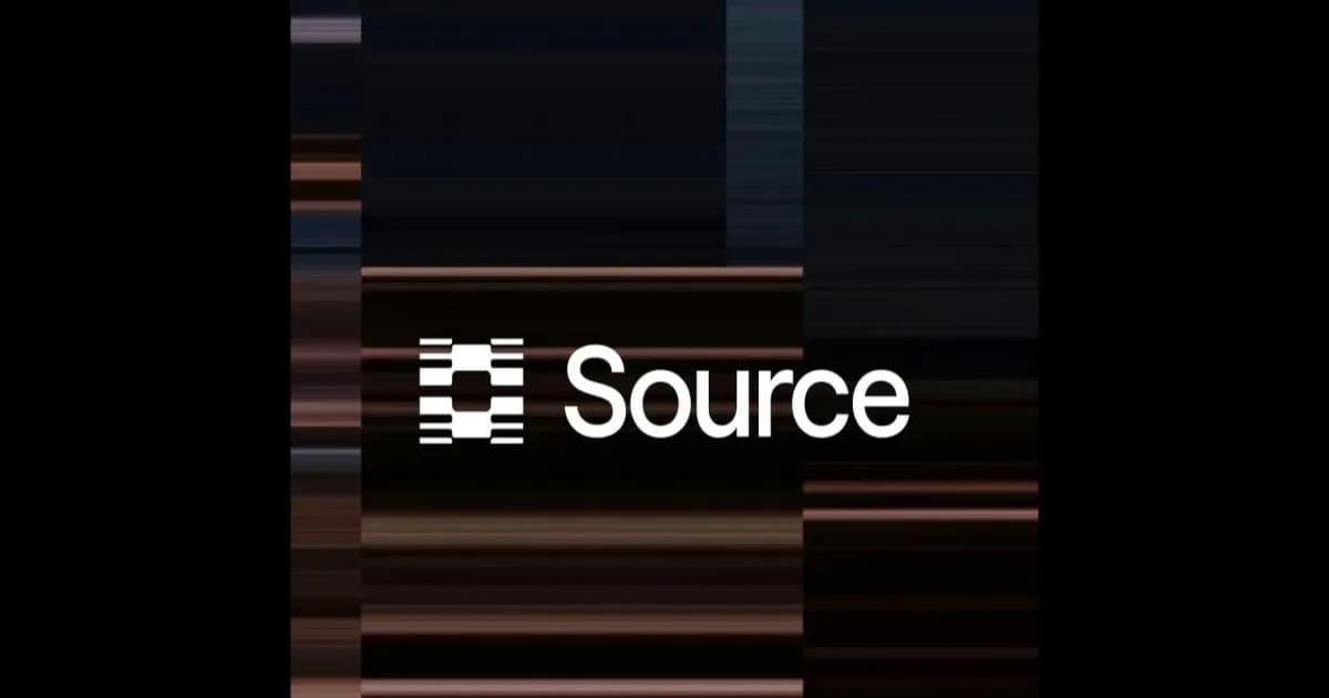 Logo Source.ai di atas latar belakang hitam menandai penyatuan Oxylabs, Decodo, Webshare, ScrapingBee, dan Honeygain